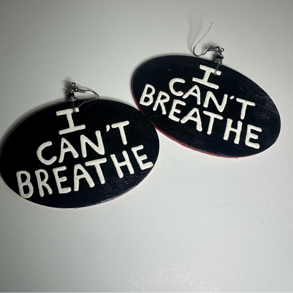 Black and White Statement Earrings